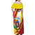 Personalized Costa Rica Heredia Province Family Matching Off Shoulder Maxi Dress and Hawaiian Shirt - Wonder Print Shop