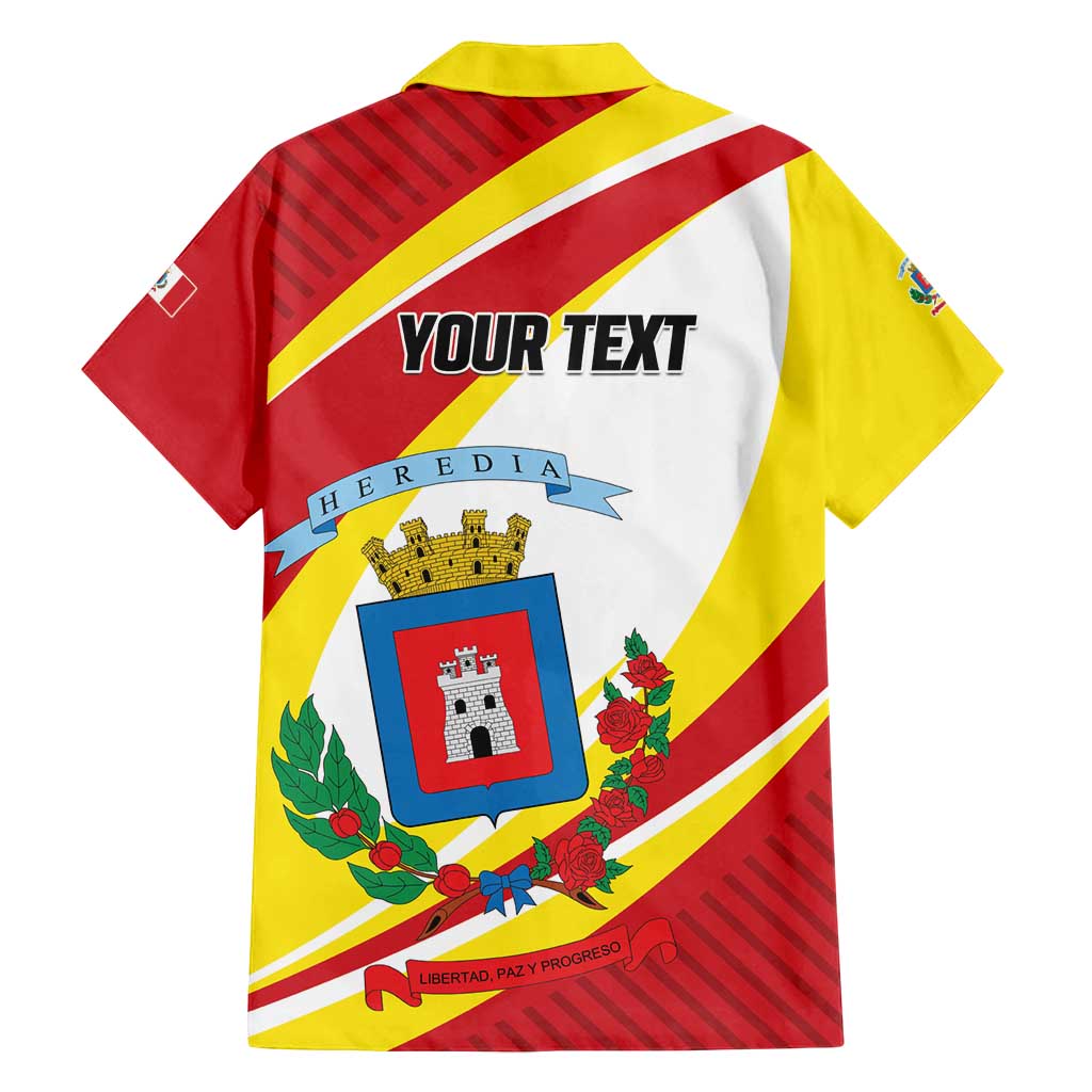 Personalized Costa Rica Heredia Province Family Matching Puletasi and Hawaiian Shirt - Wonder Print Shop