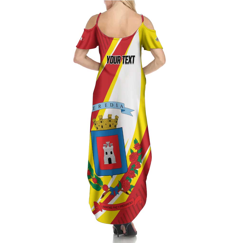Personalized Costa Rica Heredia Province Family Matching Summer Maxi Dress and Hawaiian Shirt - Wonder Print Shop