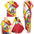 Personalized Costa Rica Heredia Province Family Matching Tank Maxi Dress and Hawaiian Shirt - Wonder Print Shop