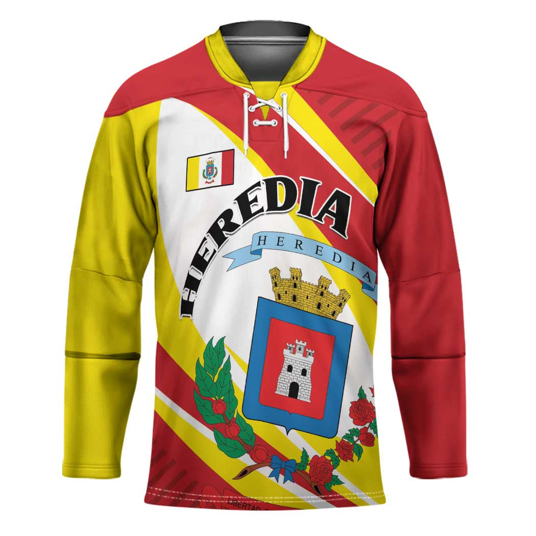Personalized Costa Rica Heredia Province Hockey Jersey - Wonder Print Shop