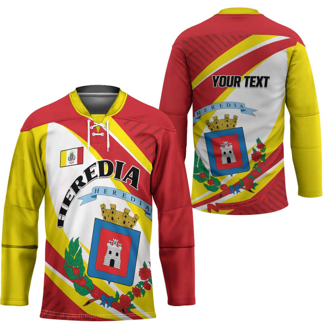 Personalized Costa Rica Heredia Province Hockey Jersey - Wonder Print Shop
