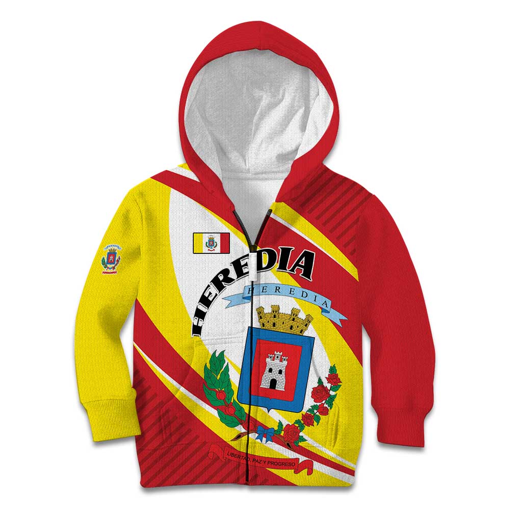 Personalized Costa Rica Heredia Province Kid Hoodie - Wonder Print Shop