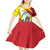 Personalized Costa Rica Heredia Province Kid Short Sleeve Dress - Wonder Print Shop