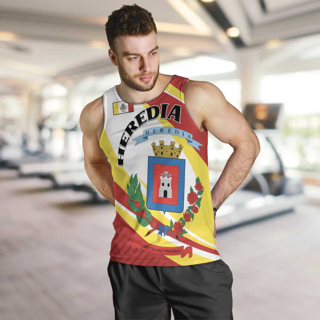 Personalized Costa Rica Heredia Province Men Tank Top - Wonder Print Shop