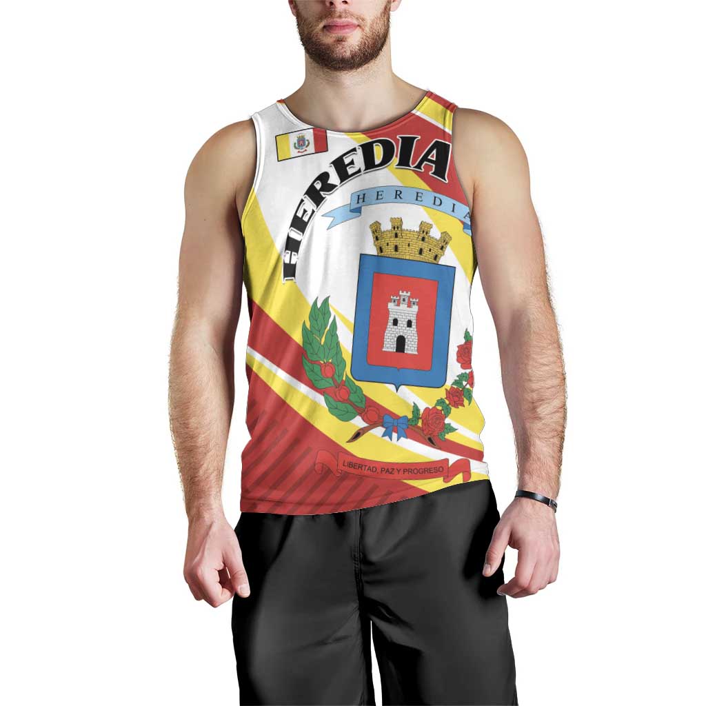 Personalized Costa Rica Heredia Province Men Tank Top - Wonder Print Shop