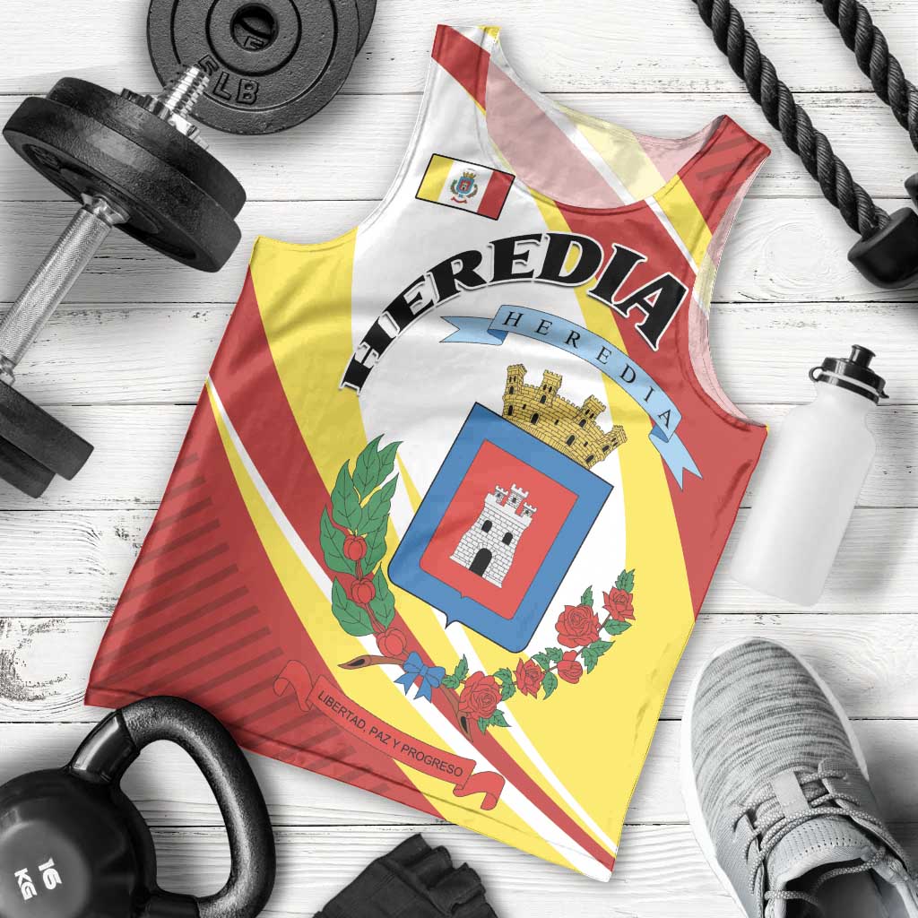 Personalized Costa Rica Heredia Province Men Tank Top - Wonder Print Shop