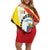 Personalized Costa Rica Heredia Province Off Shoulder Short Dress - Wonder Print Shop