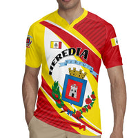 Personalized Costa Rica Heredia Province Rugby Jersey - Wonder Print Shop