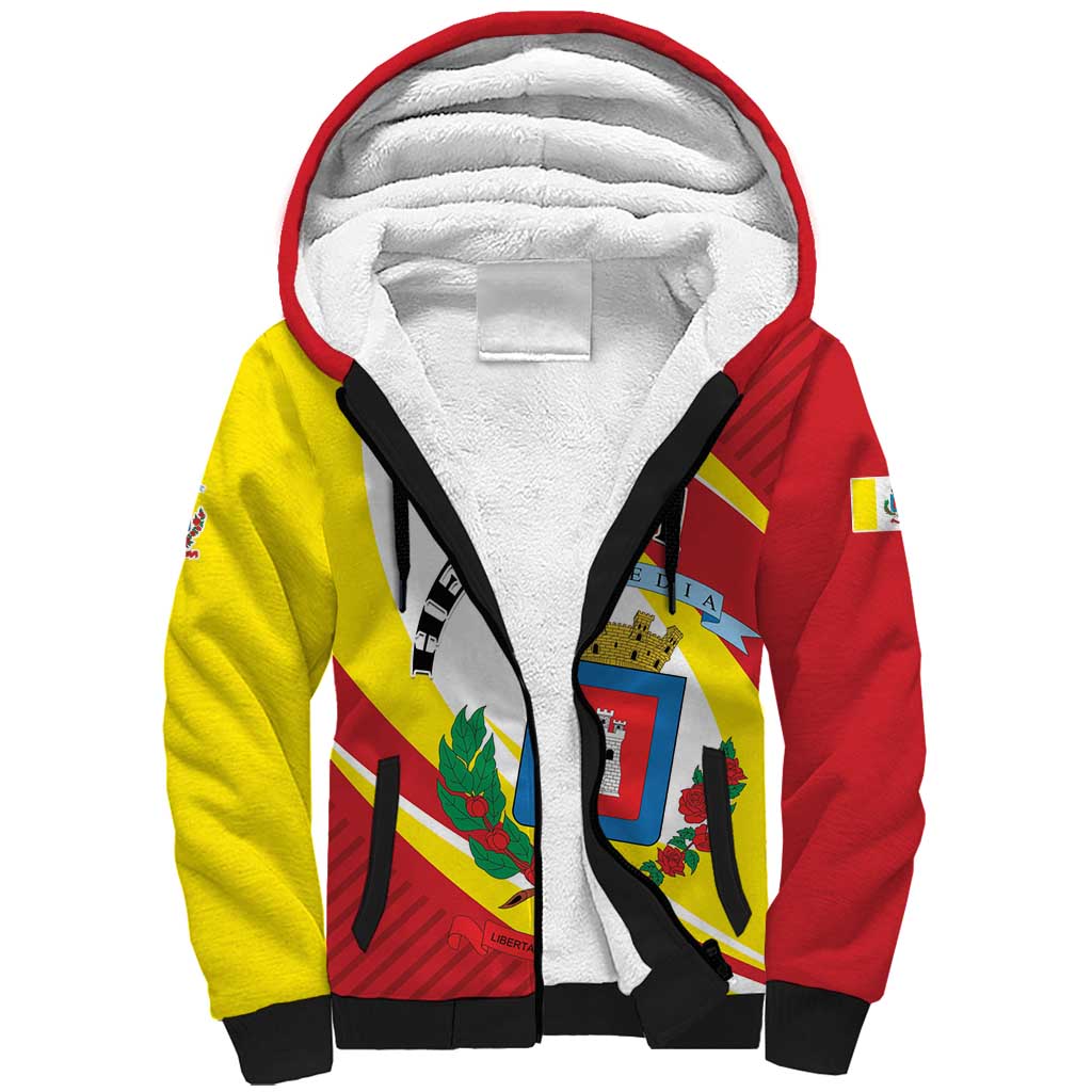 Personalized Costa Rica Heredia Province Sherpa Hoodie - Wonder Print Shop