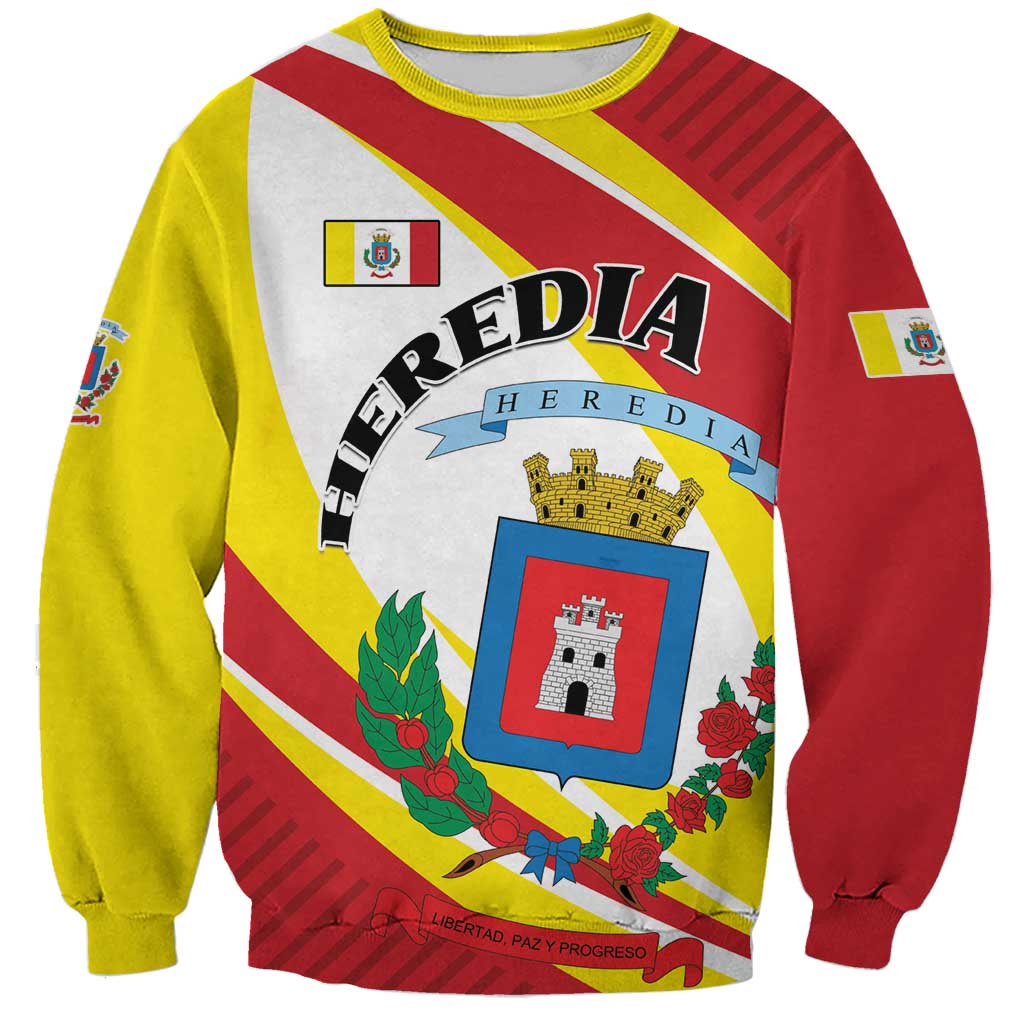 Personalized Costa Rica Heredia Province Sweatshirt - Wonder Print Shop