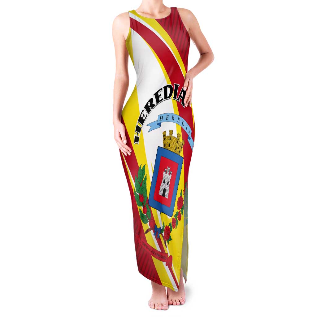Personalized Costa Rica Heredia Province Tank Maxi Dress - Wonder Print Shop