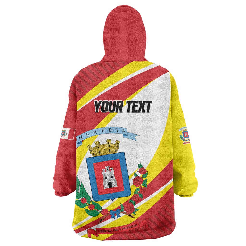 Personalized Costa Rica Heredia Province Wearable Blanket Hoodie - Wonder Print Shop