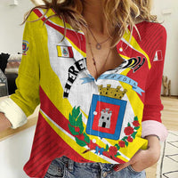Personalized Costa Rica Heredia Province Women Casual Shirt - Wonder Print Shop
