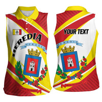 Personalized Costa Rica Heredia Province Women Sleeveless Polo Shirt - Wonder Print Shop