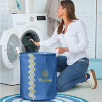 Ukrainian Tryzub Pattern Laundry Basket