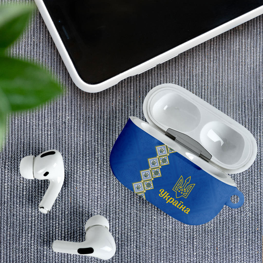Ukrainian Tryzub Pattern AirPods Case