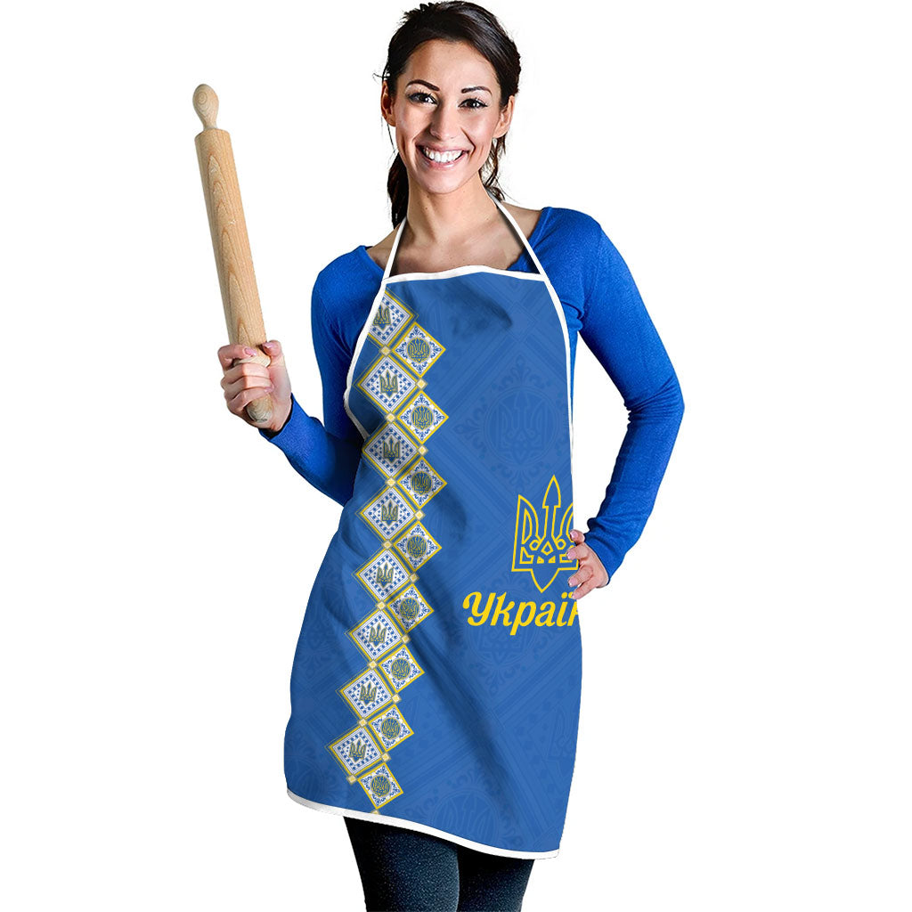 Ukrainian Tryzub Pattern Apron