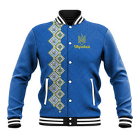 Personalised Ukrainian Tryzub Pattern Baseball Jacket
