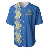 Personalised Ukrainian Tryzub Pattern Baseball Jersey