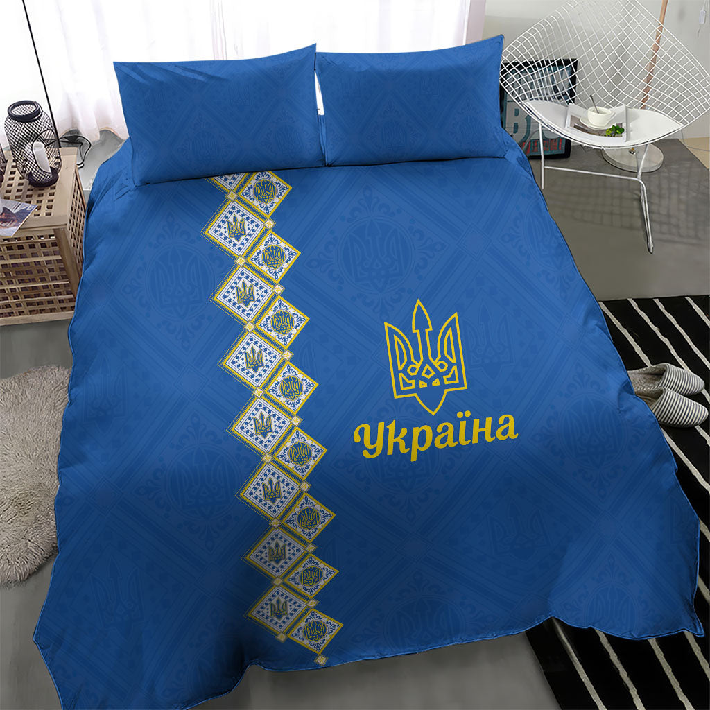 Ukrainian Tryzub Pattern Bedding Set