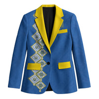 Personalised Ukrainian Tryzub Pattern Blazer