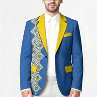 Personalised Ukrainian Tryzub Pattern Blazer