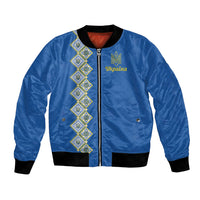 Personalised Ukrainian Tryzub Pattern Bomber Jacket