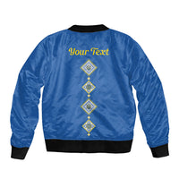 Personalised Ukrainian Tryzub Pattern Bomber Jacket