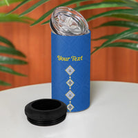 Personalised Ukrainian Tryzub Pattern 4 in 1 Can Cooler Tumbler