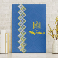 Ukrainian Tryzub Pattern Canvas Wall Art