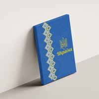 Ukrainian Tryzub Pattern Canvas Wall Art
