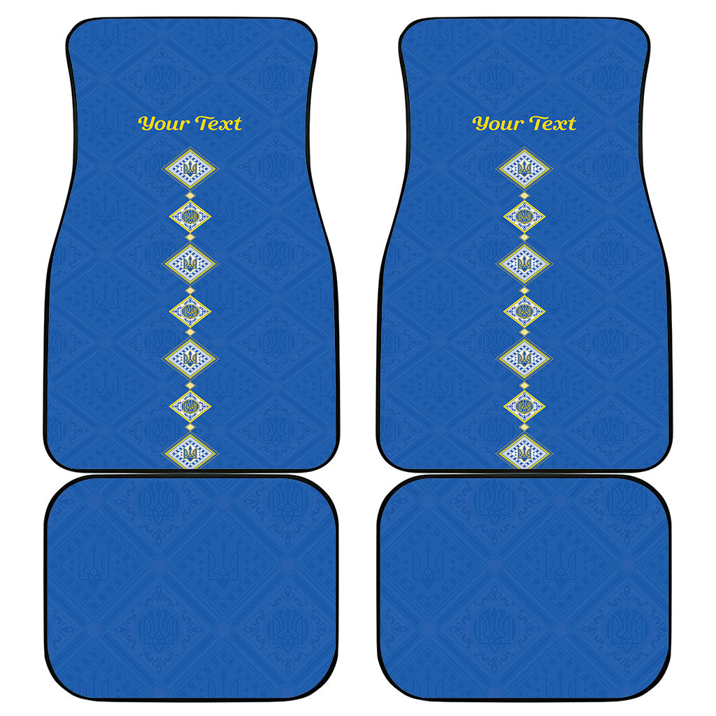 Personalised Ukrainian Tryzub Pattern Car Mats