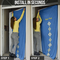 Personalised Ukrainian Tryzub Pattern Door Cover
