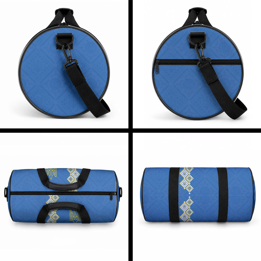 Ukrainian Tryzub Pattern Duffle Bag