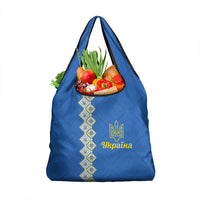 Ukrainian Tryzub Pattern Grocery Bag