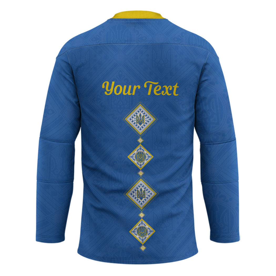 Personalised Ukrainian Tryzub Pattern Hockey Jersey