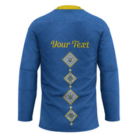 Personalised Ukrainian Tryzub Pattern Hockey Jersey
