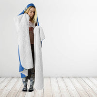 Ukrainian Tryzub Pattern Hooded Blanket