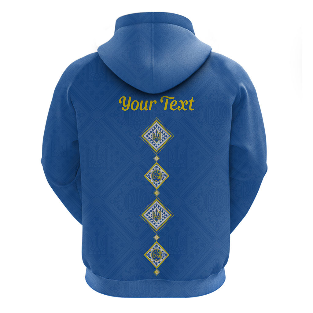 Personalised Ukrainian Tryzub Pattern Hoodie