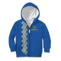 Personalised Ukrainian Tryzub Pattern Kid Hoodie