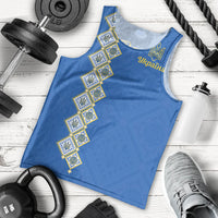 Personalised Ukrainian Tryzub Pattern Men Tank Top