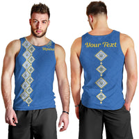 Personalised Ukrainian Tryzub Pattern Men Tank Top