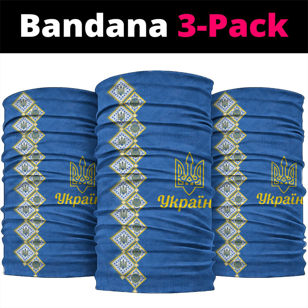 Ukrainian Tryzub Pattern Neck Gaiter