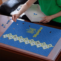 Ukrainian Tryzub Pattern Puzzle
