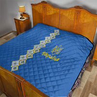 Ukrainian Tryzub Pattern Quilt