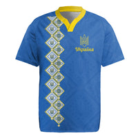Personalised Ukrainian Tryzub Pattern Rugby Jersey