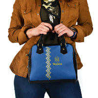 Ukrainian Tryzub Pattern Shoulder Handbag