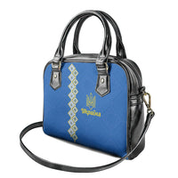 Ukrainian Tryzub Pattern Shoulder Handbag