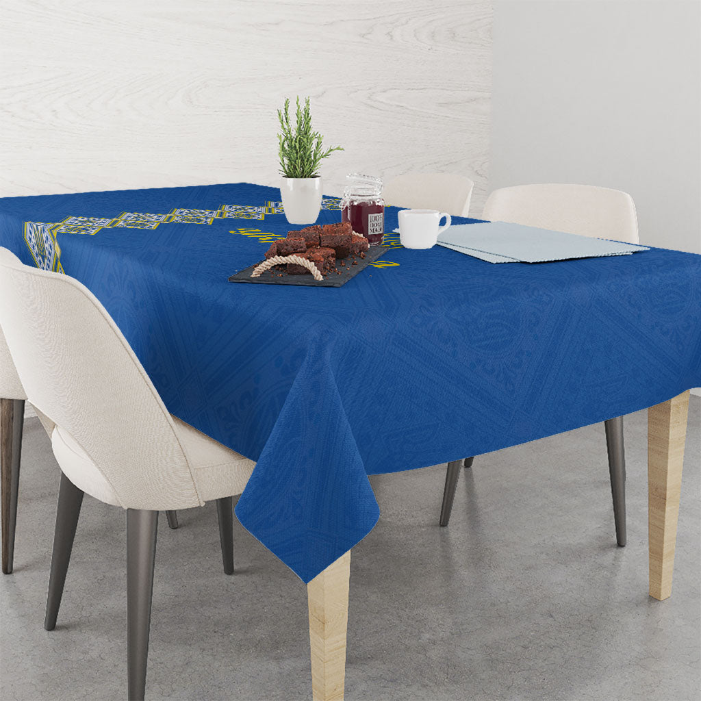 Ukrainian Tryzub Pattern Tablecloth